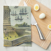 The Great Bartholdi Statue, Statue of Liberty キッチンタオル (四つ折り)