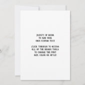 The Great Bartholdi Statue, Statue of Liberty 招待状 (裏面)