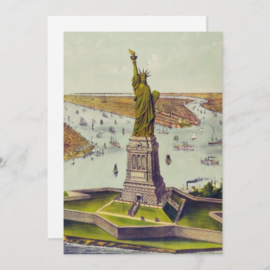 The Great Bartholdi Statue, Statue of Liberty 招待状 (正面/裏面)