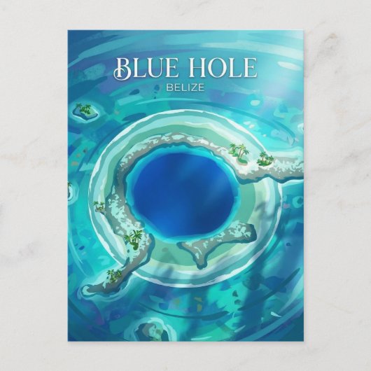 The Great Blue Hole Belize ポストカード (正面)