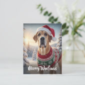 The Great Dane Dog Merry Woofmas  シーズンポストカード (スタンド正面)