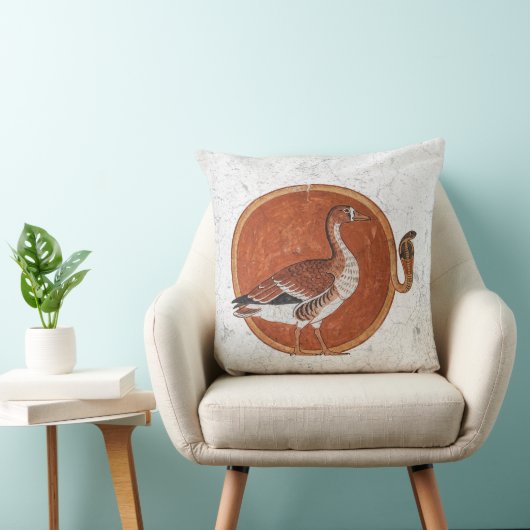 The Great Honker: Ancient Egyptian Solar Goose クッション (椅子)