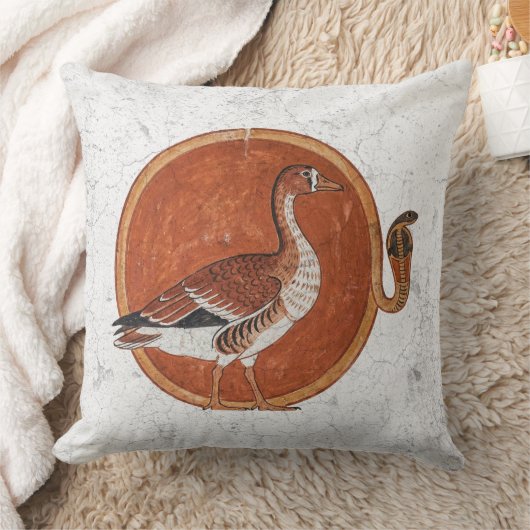 The Great Honker: Ancient Egyptian Solar Goose クッション (ブランケット)