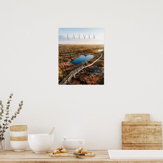 The Great Kemeri Bog Boardwalk, Latvia ポスター (キッチン)