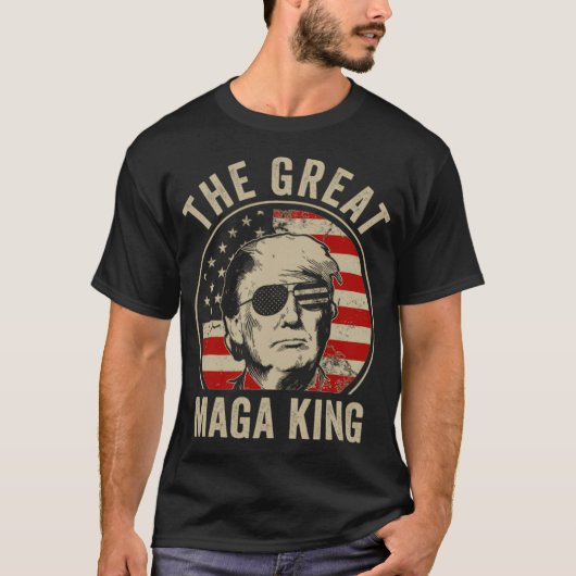 The Great Maga King Funny Trump Ultra Maga King Tシャツ (正面)