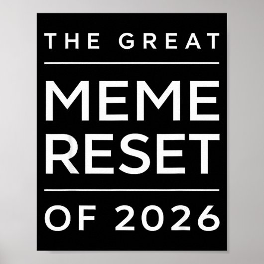 The Great Meme Reset Of 2026 Funny Internet Memes  ポスター (正面)