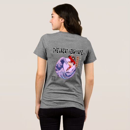 The Great Nerd Wave トライブレンドＴシャツ (裏面全面)