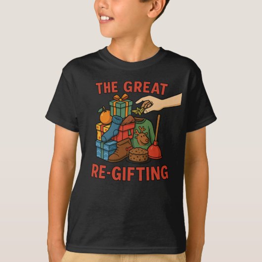 The Great Re-Gifting – Funny White Elephant Christ Tシャツ (正面)