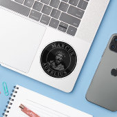 The Great Stoic Marcus Aurelius (grey) シール (ノートパソコンとiPhone)