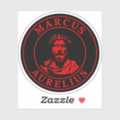 The Great Stoic Marcus Aurelius (red) シール (シート)