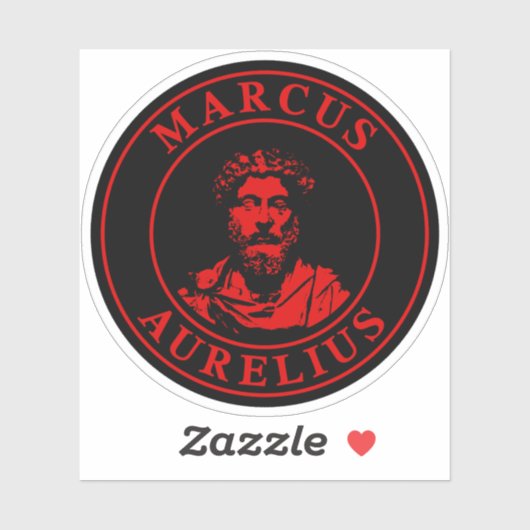 The Great Stoic Marcus Aurelius (red) シール (シート)