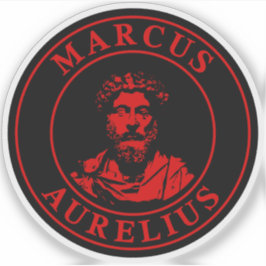 The Great Stoic Marcus Aurelius (red) シール