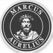The Great Stoic Marcus Aurelius (white) シール (正面)