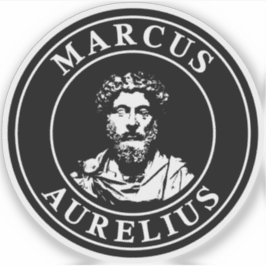 The Great Stoic Marcus Aurelius (white) シール