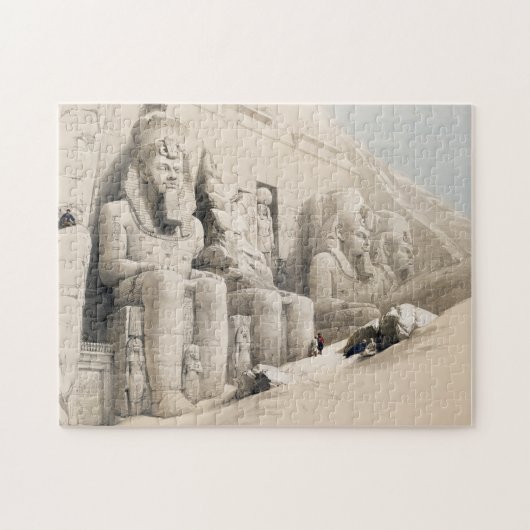 The Great Temple of Aboo Simbel by David Roberts ジグソーパズル (横)