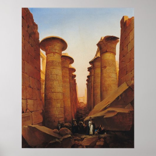The Great Temple of Amun at Karnak ポスター (正面)