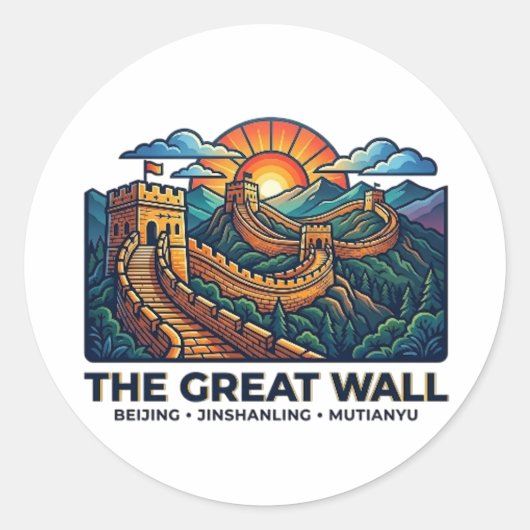 THE GREAT WALL ラウンドシール (正面)