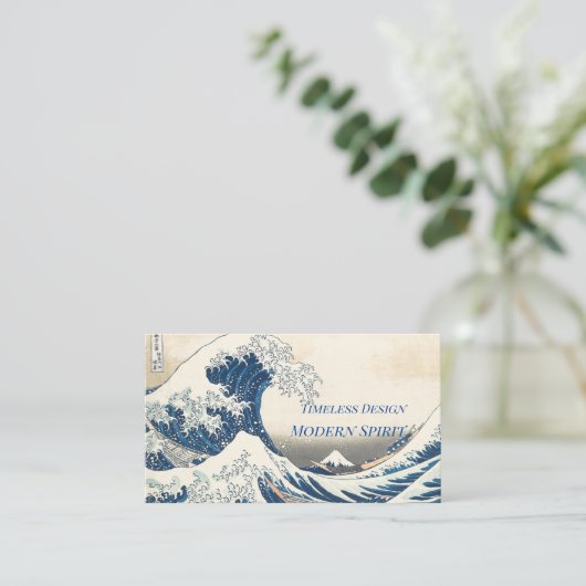 The Great Wave  Business Card 名刺 (スタンド正面)
