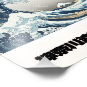 The Great Wave Hokusai Contemporary Minimal Poster フォトプリント (角)
