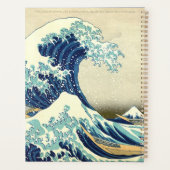 The Great Wave – Katsushika Hokusai – Custom Text  プランナー手帳 (裏面)