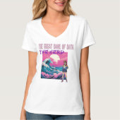 The Great Wave Of Data Tシャツ (正面)