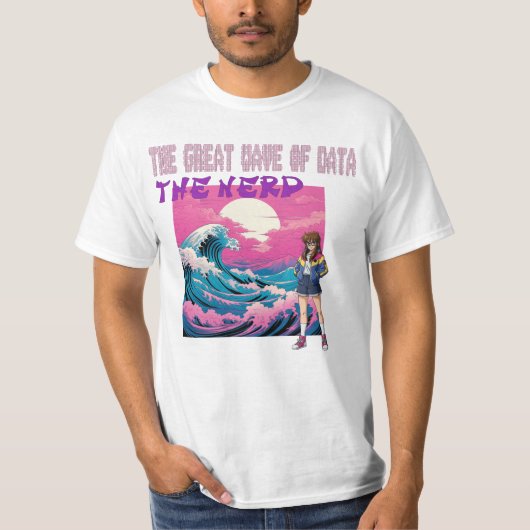 The Great Wave Of Data Tシャツ (正面)