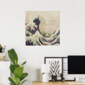 The Great Wave Of Honeydew Melon Fine Art Spoof ポスター (ホームオフィス)