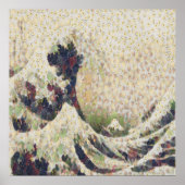 The Great Wave Of Honeydew Melon Fine Art Spoof ポスター (正面)