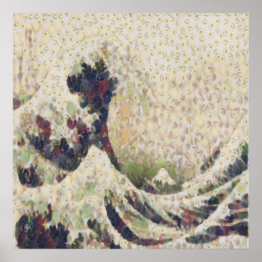 The Great Wave Of Honeydew Melon Fine Art Spoof ポスター (正面)