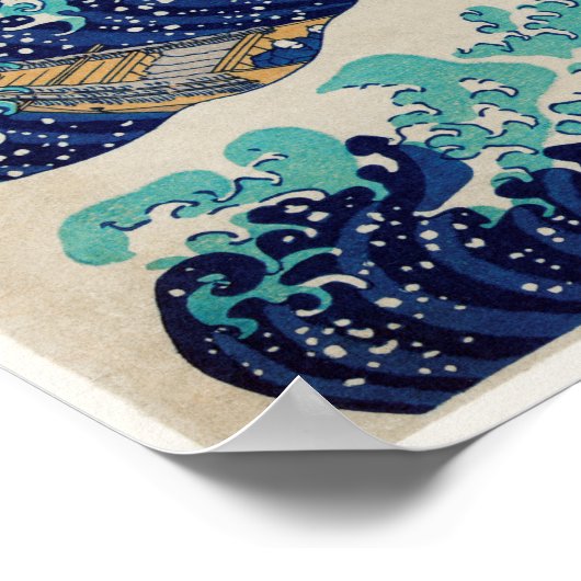 The Great Wave of Kanagawa ポスター (角)