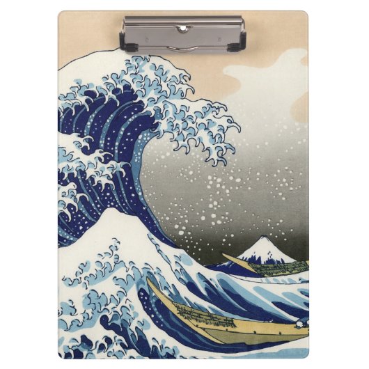 The Great Wave of Kanagawa - Katsushika Hokusai クリップボード (正面)