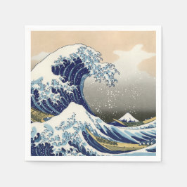 The Great Wave of Kanagawa - Katsushika Hokusai スタンダードカクテルナプキン
