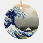 The Great Wave of Kanagawa - Katsushika Hokusai セラミックオーナメント (裏面)
