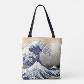 The Great Wave of Kanagawa - Katsushika Hokusai トートバッグ (裏面)