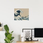 The Great Wave of Kanagawa, Views of Mt. Fuji ポスター (ホームオフィス)
