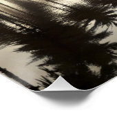 The Great Wave of Palm Trees Water Mirror ポスター (コーナー)