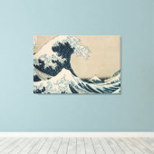 The Great Wave off Kanagawa キャンバスプリント (インサイチュ (ウッドフロア))