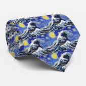 “ The Great Wave off Kanagawa ” + “ Starry night ” ネクタイ (ロール)