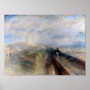 The Great Western Railway, William Turner, 1844 ポスター