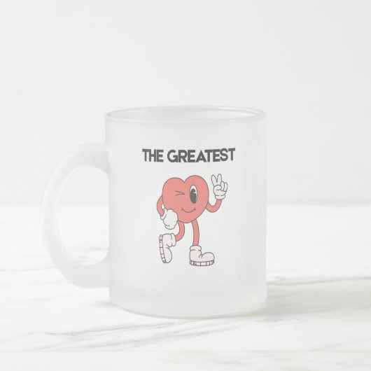 The Greatest Coffee Mug- Frosted Glass フロストグラスマグカップ (左)