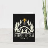 The Greatest Gift For All Christmas Nativity Jesus カード (正面)
