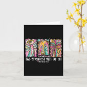 The Greatest Gift For All Christmas Nativity Jesus カード (黄色い花)