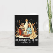 The Greatest Gift For All Christmas Nativity Jesus カード (正面)