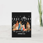 The Greatest Gift For All Christmas Nativity Jesus カード (正面)