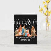 The Greatest Gift For All Christmas Nativity Jesus カード (黄色い花)