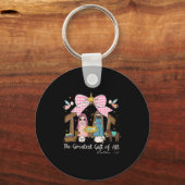 The Greatest Gift For All Christmas Nativity Jesus キーホルダー (正面)