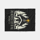 The Greatest Gift For All Christmas Nativity Jesus フリースブランケット (正面(横))