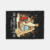 The Greatest Gift For All Christmas Nativity Jesus フリースブランケット (正面(横))