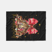 The Greatest Gift For All Christmas Nativity Jesus フリースブランケット (正面(横))