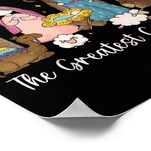 The Greatest Gift For All Christmas Nativity Jesus ポスター (角)